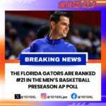 BREAKING: The Florida Gators Men’s Basketball team has been ranked #21 in the Preseason AP Poll.