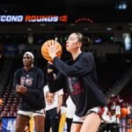 Gamecocks’ Alicia Tournebize talks about her journey and adjustment to college basketball..