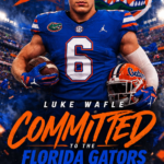 college football recruiting landscape, elite EDGE prospect Luke Wafle has officially announced his commitment to the Florida Gators…