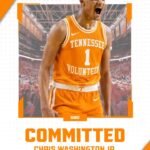 JUST In..Class of 2026 four-star Chris Washington Jr. has committed to Tennessee..