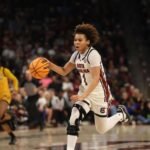 Maddy McDaniel got ready to take over as the point guard for the Gamecocks..